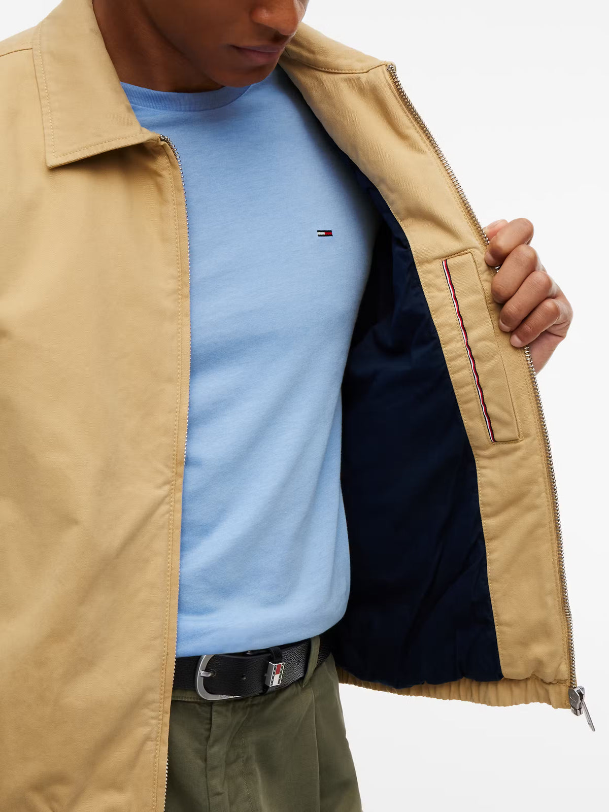 Casaco Tommy Hilfiger de Algodão Bege Tommy Hilfiger