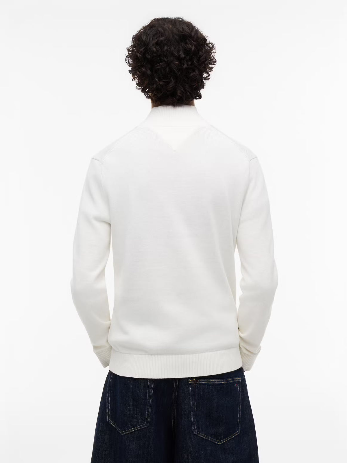 Camisola de Meio-Fecho Tommy Hilfiger Branca Tommy Hilfiger
