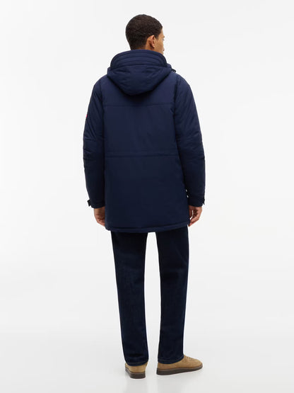 Parka Tommy Hilfiger de Nylon Reciclado Azul Tommy Hilfiger