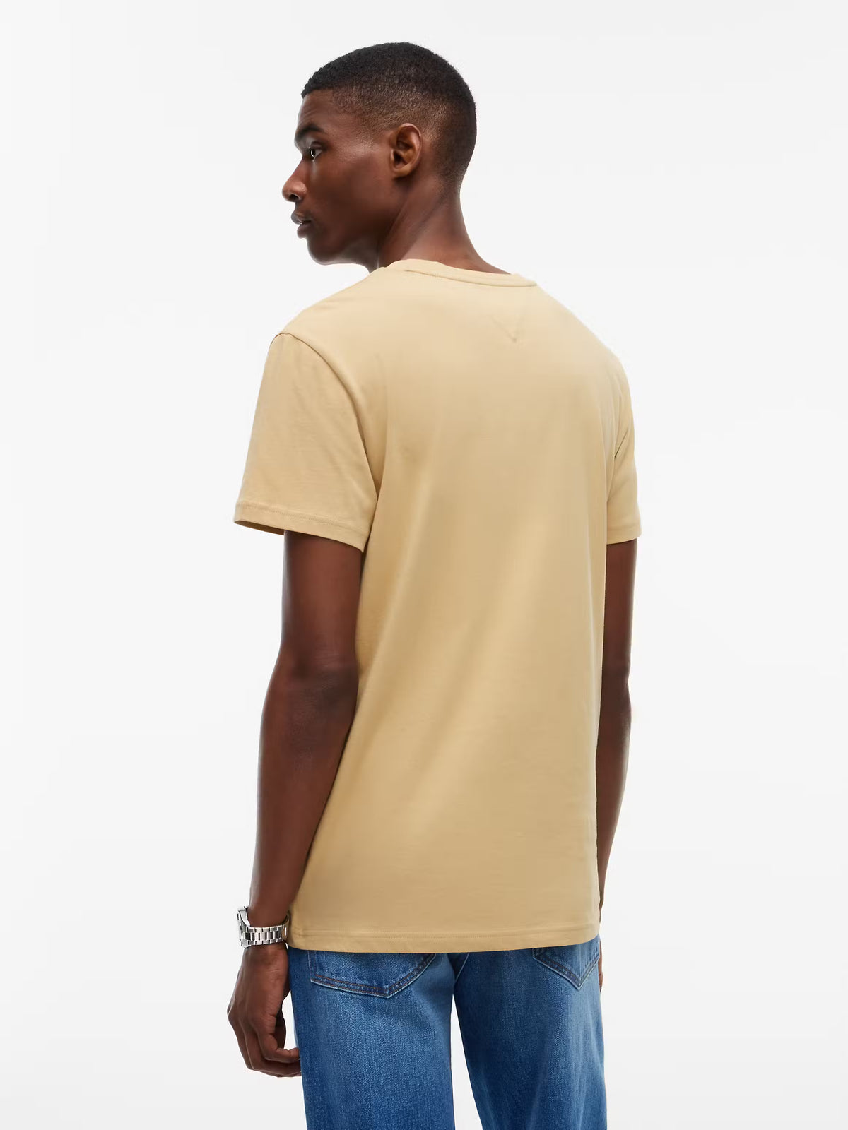 T-shirt Slim Signature Tommy Hilfiger Bege Tommy Hilfiger