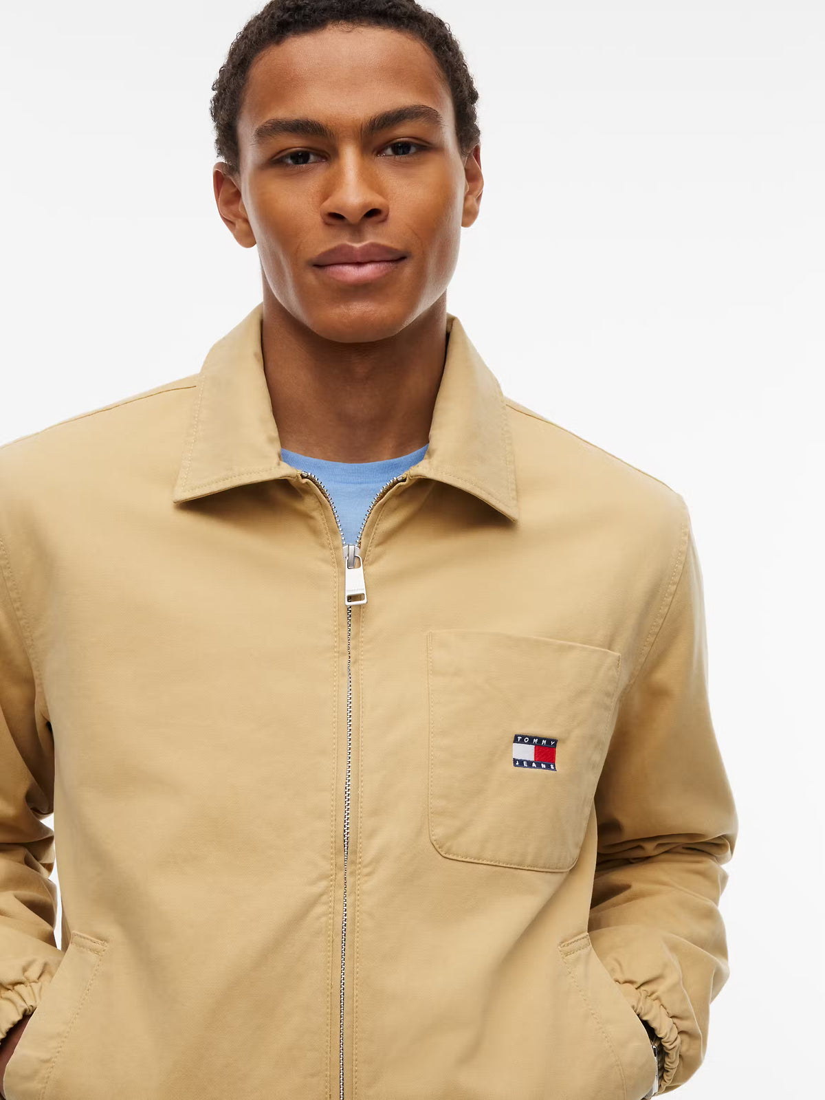 Casaco Tommy Hilfiger de Algodão Bege Tommy Hilfiger