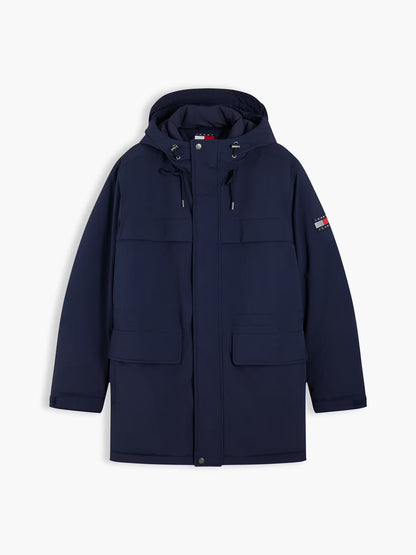 Parka Tommy Hilfiger de Nylon Reciclado Azul Tommy Hilfiger