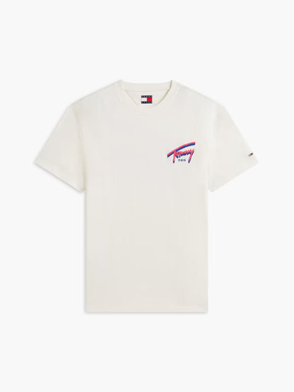 T-shirt Estampada de Algodão Tommy Hilfiger Branca Tommy Hilfiger