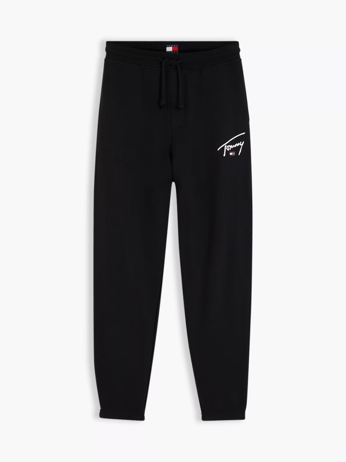 Calças de Fato de Treino Signature Tommy Hilfiger de Algodão Pretas Tommy Hilfiger