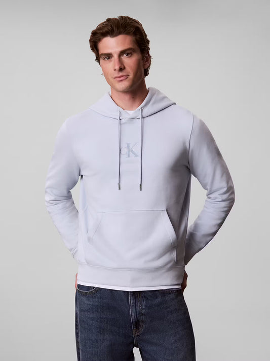 Sweatshirt com Logo Calvin Klein Azul Calvin Klein