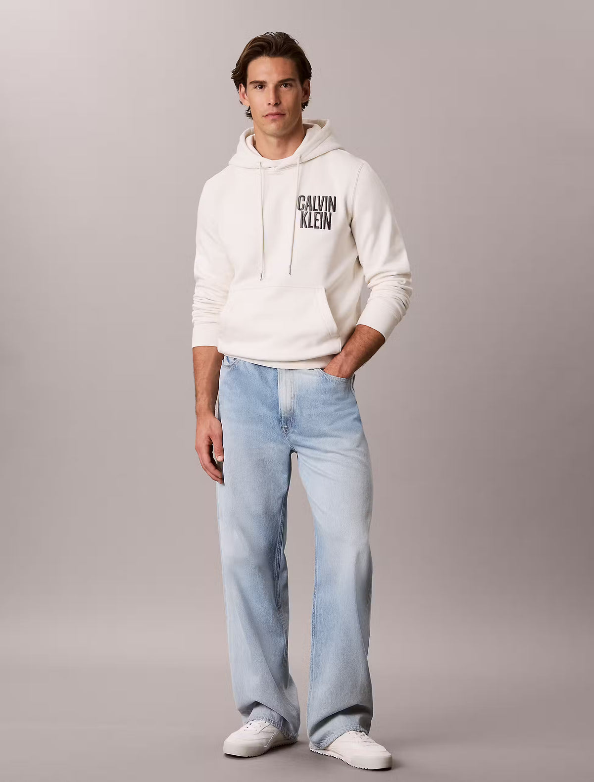 Sweatshirt Estampada Calvin Klein Branca Calvin Klein