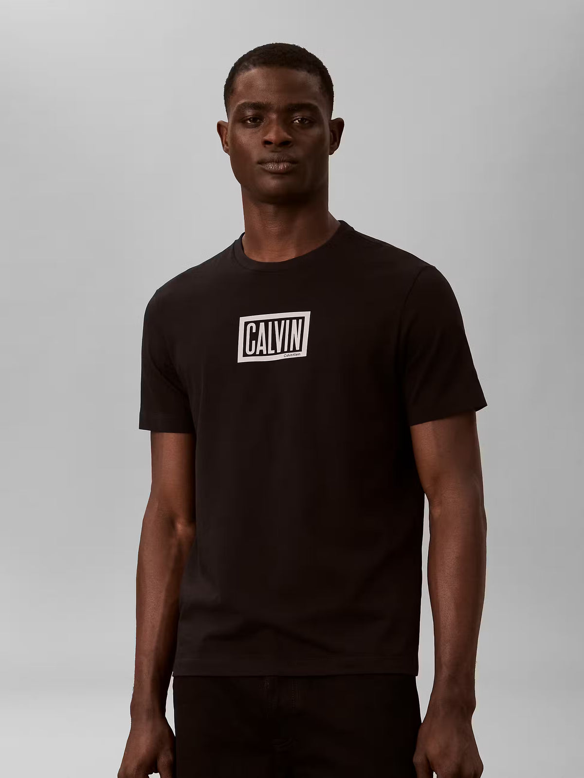 T-shirt Estamapada Calvin Klein Preta Calvin Klein