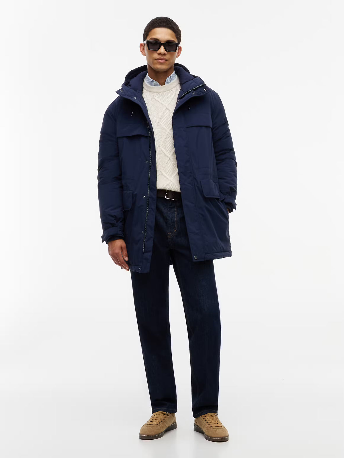 Parka Tommy Hilfiger de Nylon Reciclado Azul Tommy Hilfiger