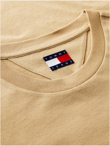 T-shirt Slim Signature Tommy Hilfiger Bege Tommy Hilfiger