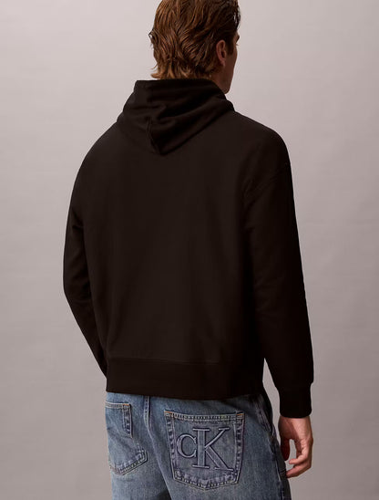 Sweatshirt Com Capuz Estampada Calvin Klein Preta Calvin Klein
