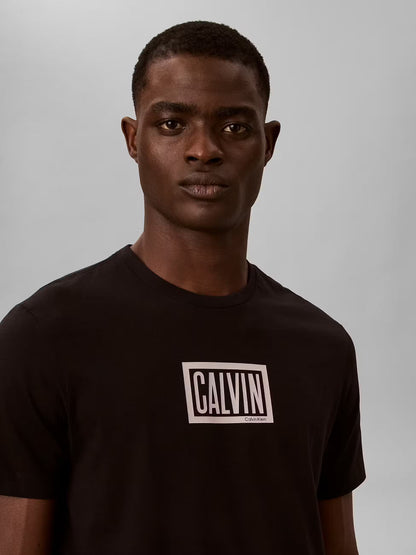 T-shirt Estamapada Calvin Klein Preta Calvin Klein