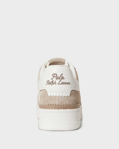 Sapatilhas Bege e Branca Masters Court Ralph Lauren