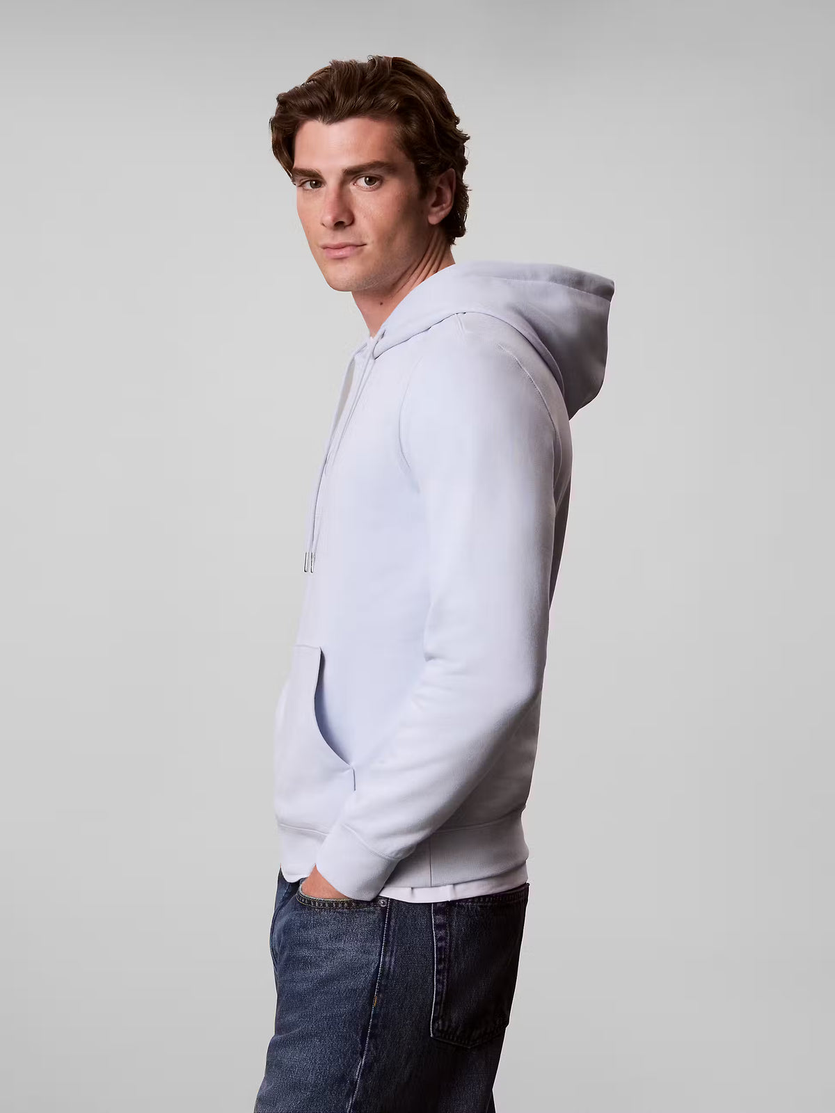 Sweatshirt com Logo Calvin Klein Azul Calvin Klein