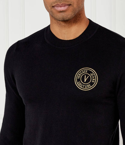 Camisola de Malha Preta Versace Jeans Couture SS26 Versace Jeans Couture