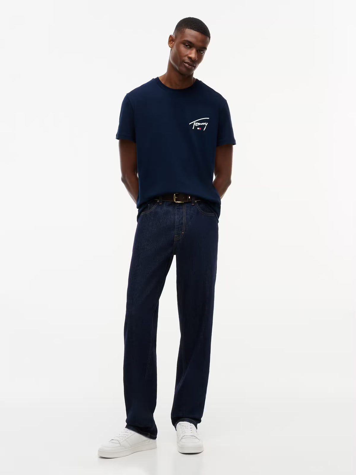 T-shirt Slim Signature Tommy Hilfiger Azul Tommy Hilfiger