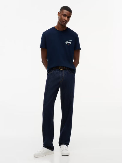 T-shirt Slim Signature Tommy Hilfiger Azul Tommy Hilfiger