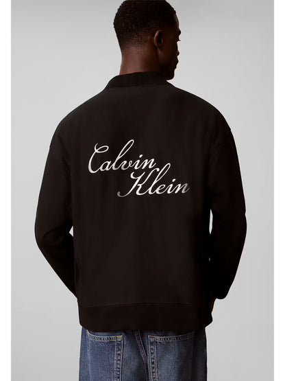 Casaco Com Boradados Calvin Klein Preto Calvin Klein