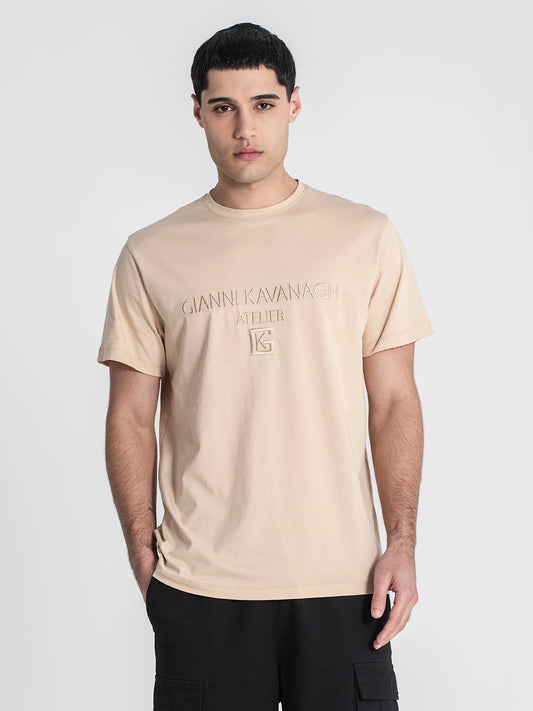 T-shirt Bege Gianni Kavanagh FW25