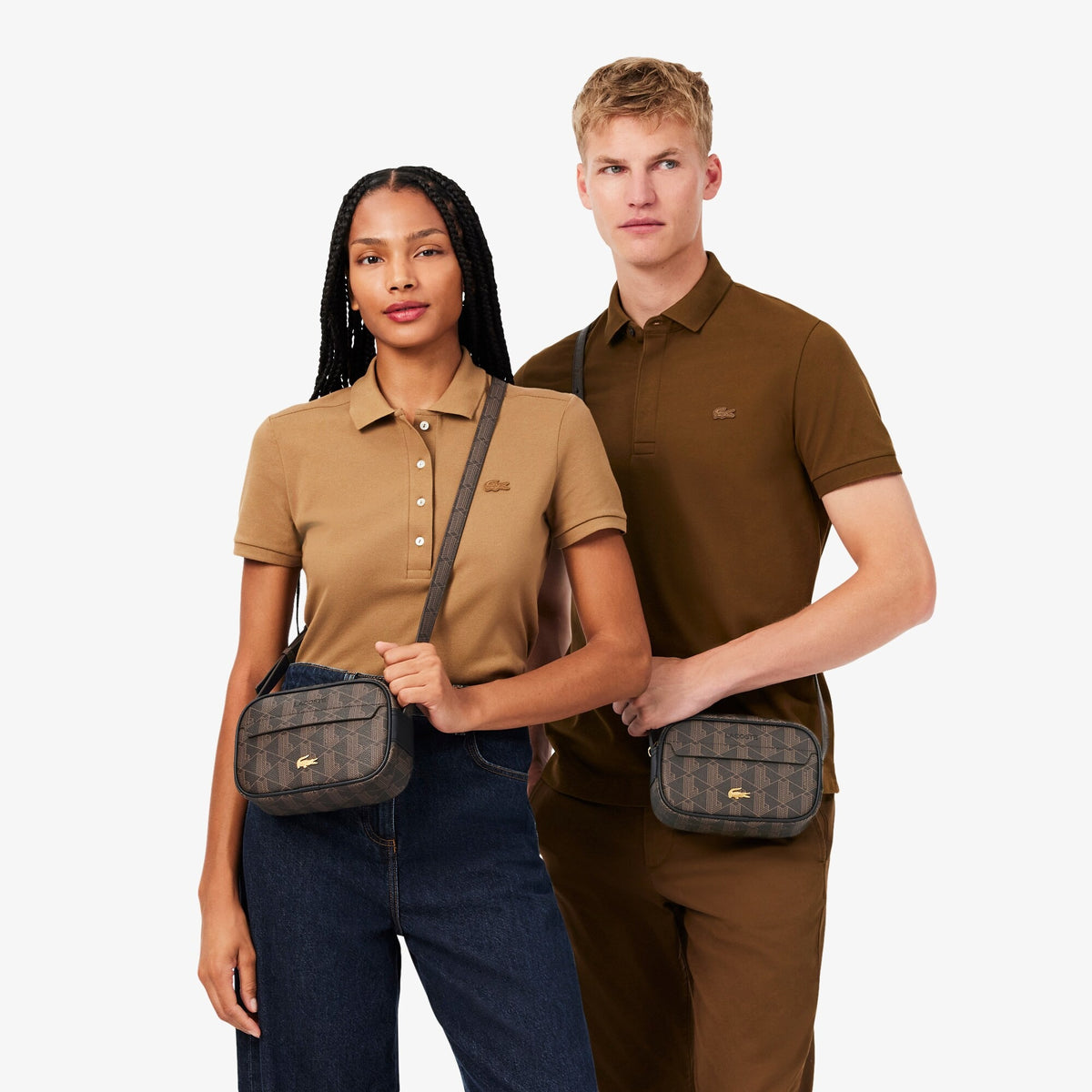 Mala a Tiracolo Lacoste Castanha Lacoste