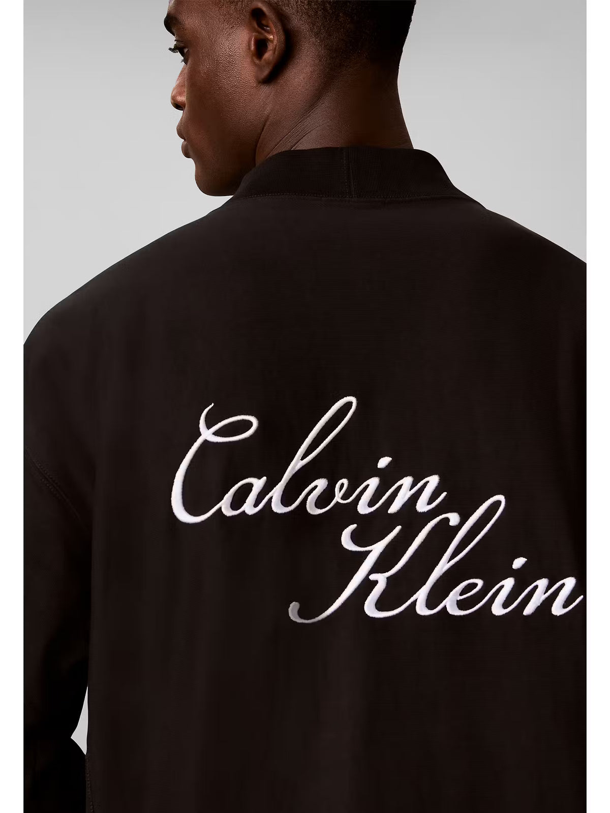 Casaco Com Boradados Calvin Klein Preto Calvin Klein