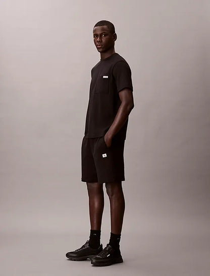 Calção de Algodão Preto Calvin Klein