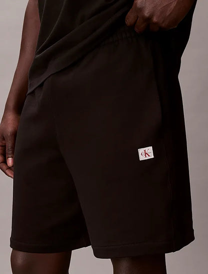 Calção de Algodão Preto Calvin Klein