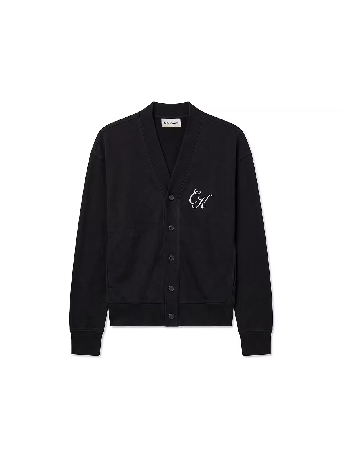 Casaco Com Boradados Calvin Klein Preto Calvin Klein