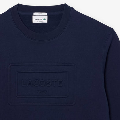 Camisola Azul Marinho Logo Embossed Lacoste