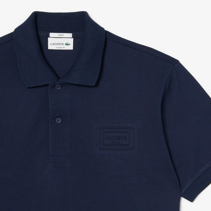 Polo Piquet Azul Marinho Lacoste