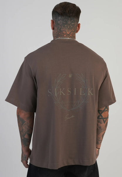T-shirt castanha SikSilk