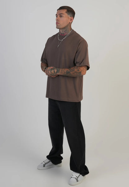 T-shirt castanha SikSilk