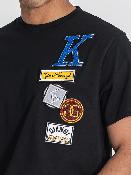 T-shirt Preta Gianni Kavanagh FW25
