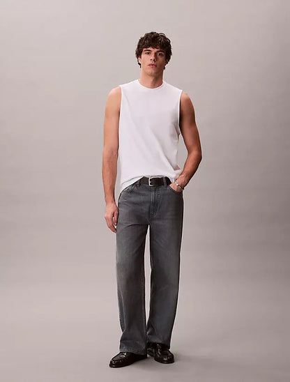 T-Shirt Branca Caveada Calvin Klein