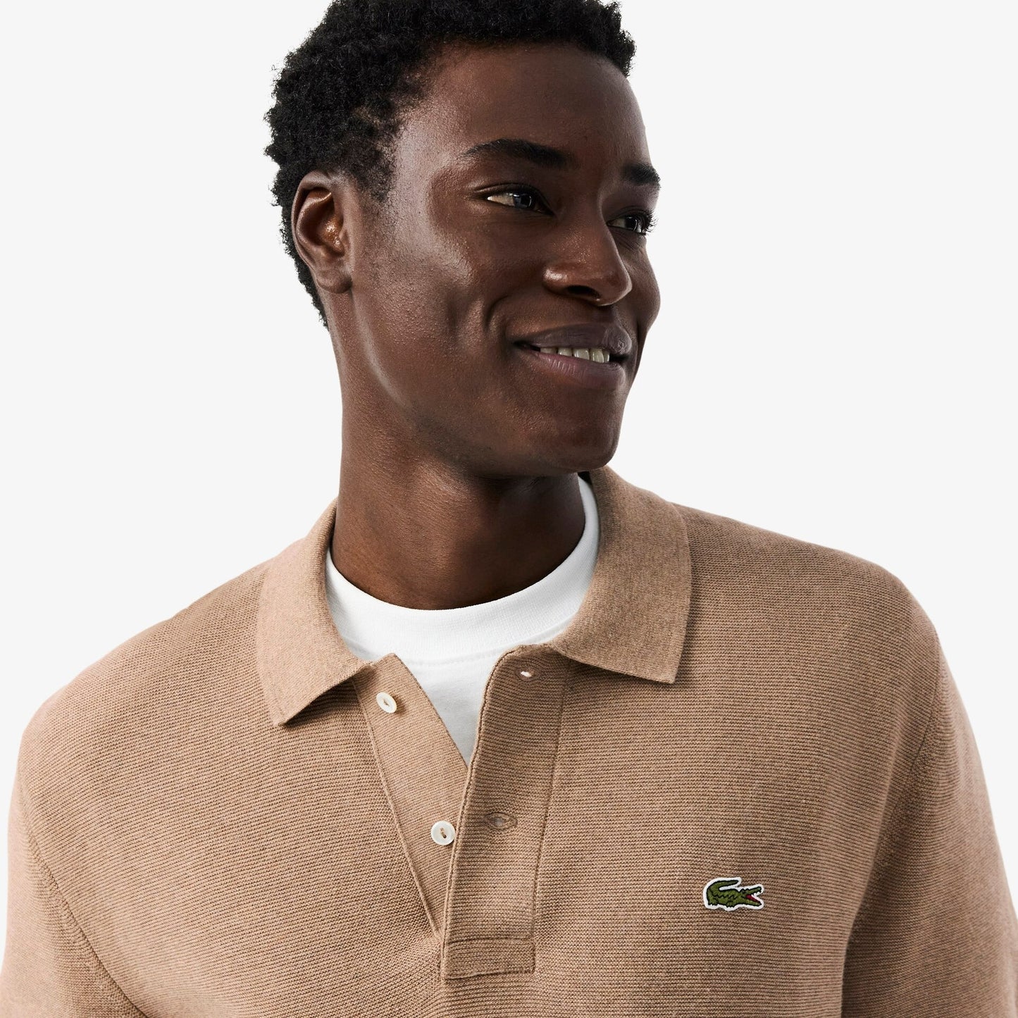 Polo Castanho Lacoste SS26