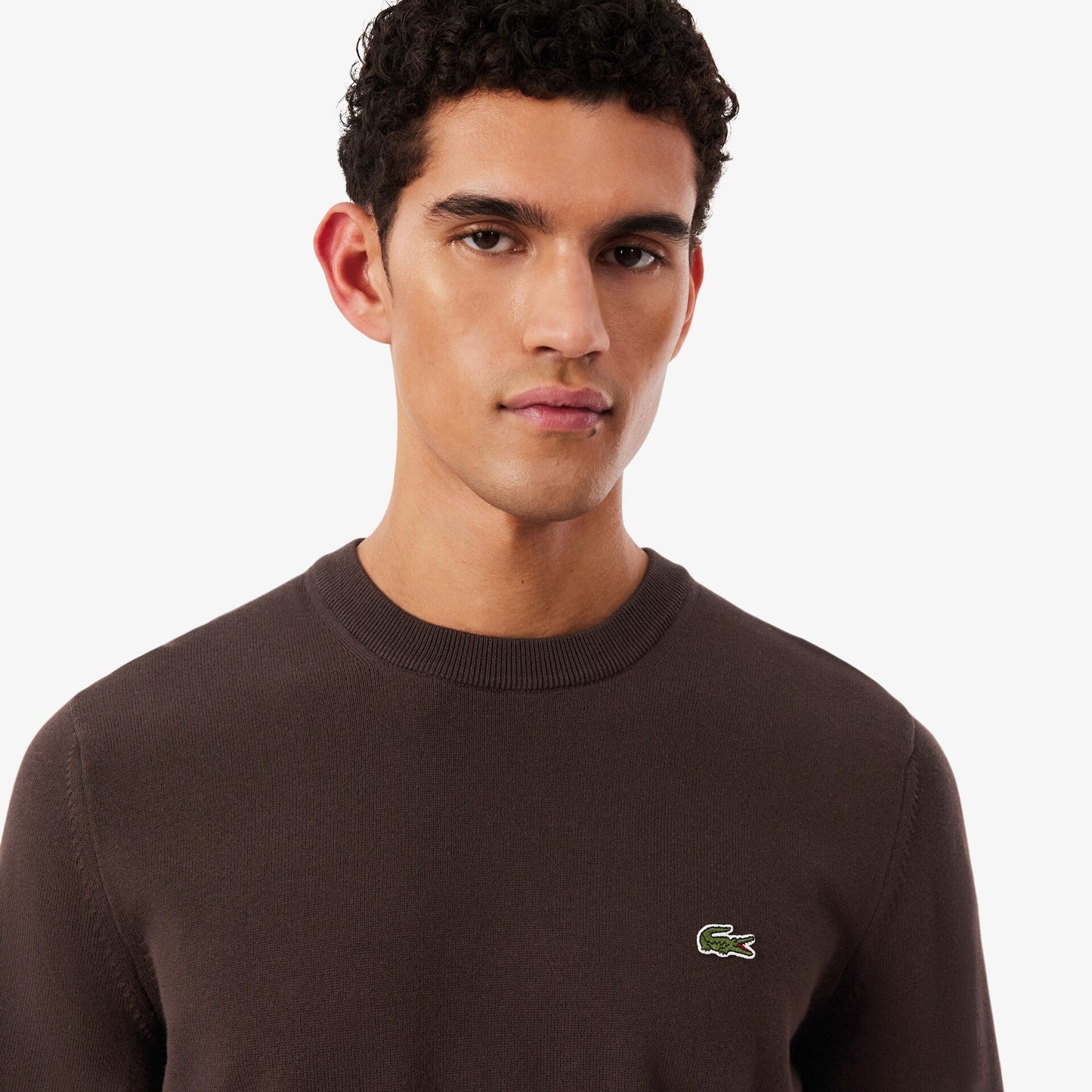 Camisola de Malha Castanha Lacoste SS26