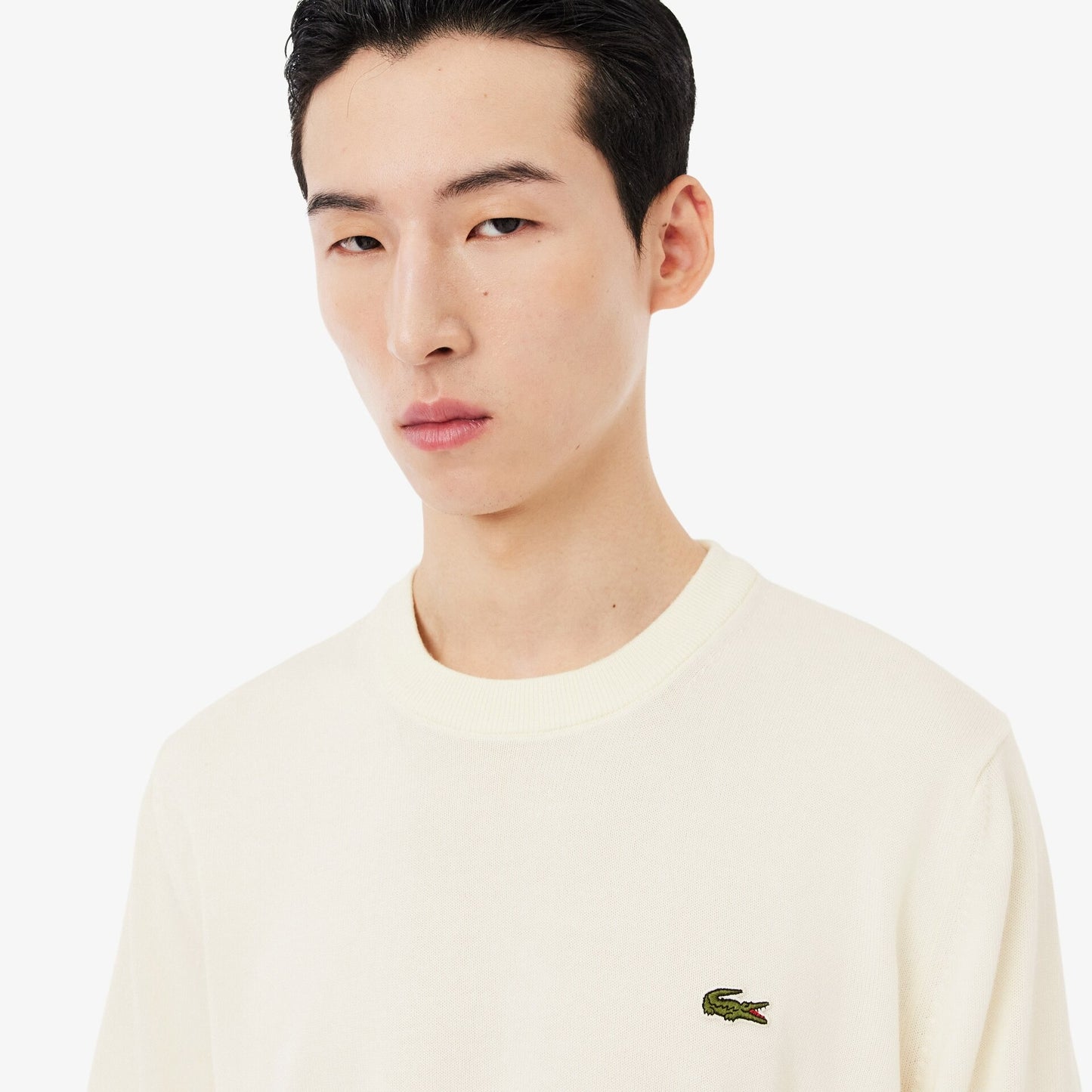 Camisola de Malha Branca Lacoste SS26