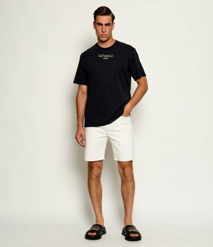 T-shirt Com Logotipo Just Cavalli Preta Just Cavalli
