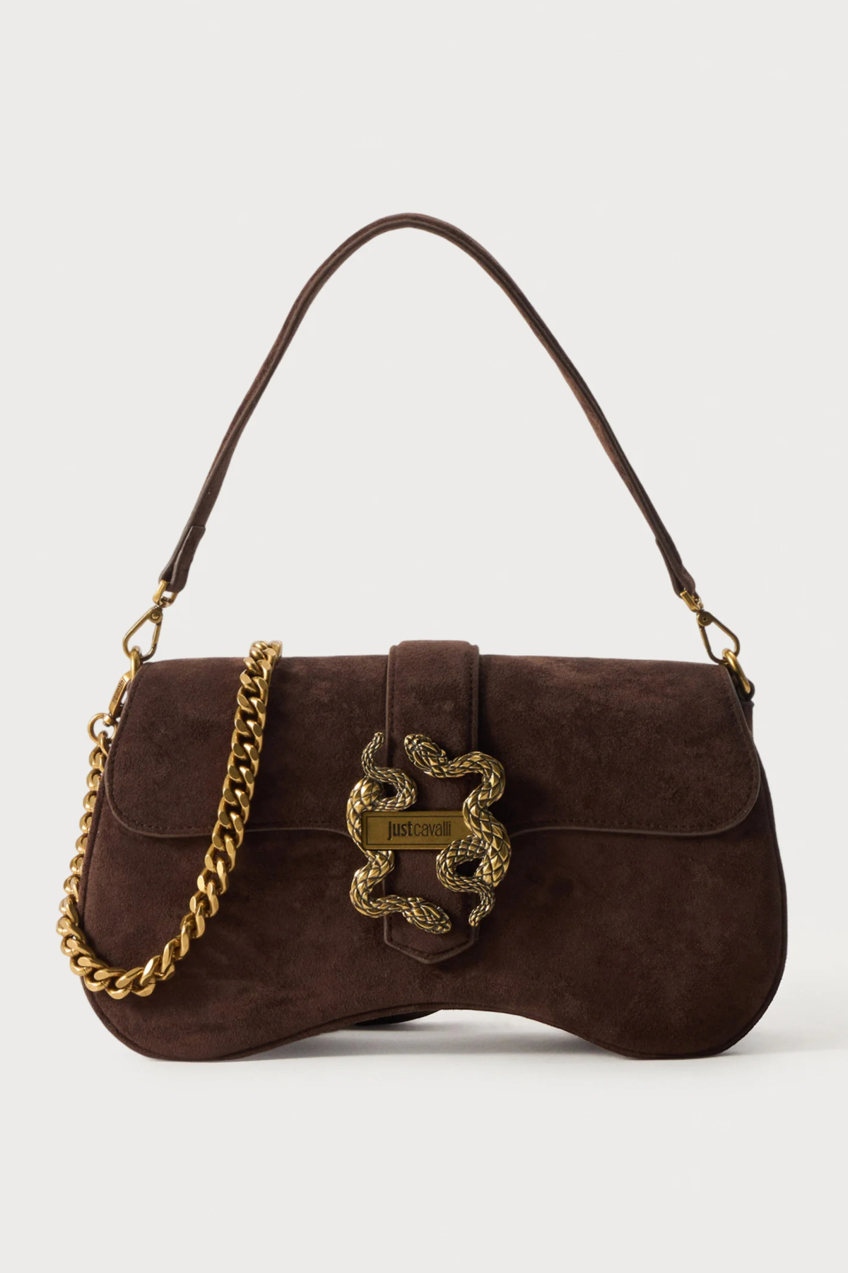 Mala de Ombro Just Cavalli Castanha Just Cavalli W