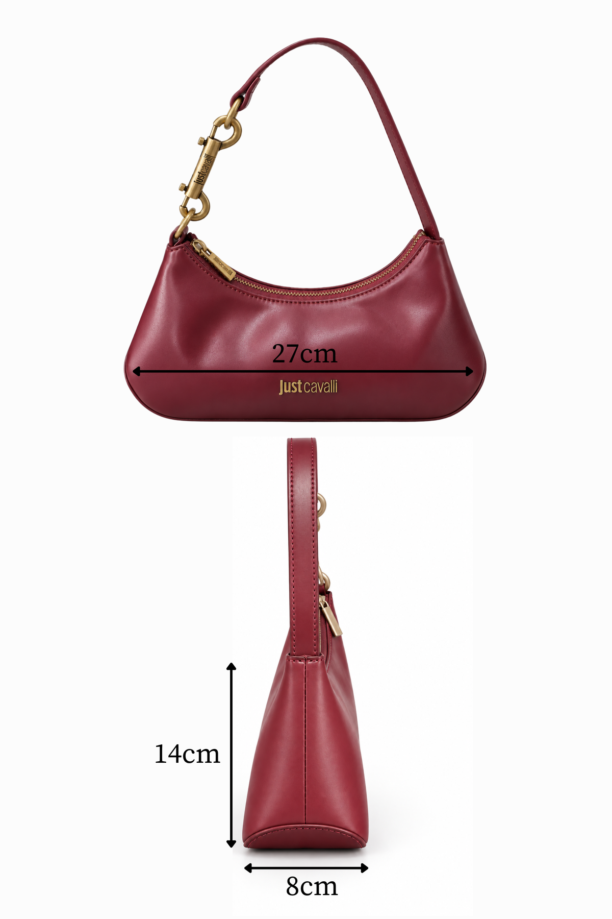 Mala Baguete Just Cavalli Bordeaux Just Cavalli W