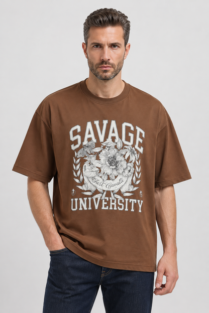 T-shirt Just Cavalli Castanha Just Cavalli