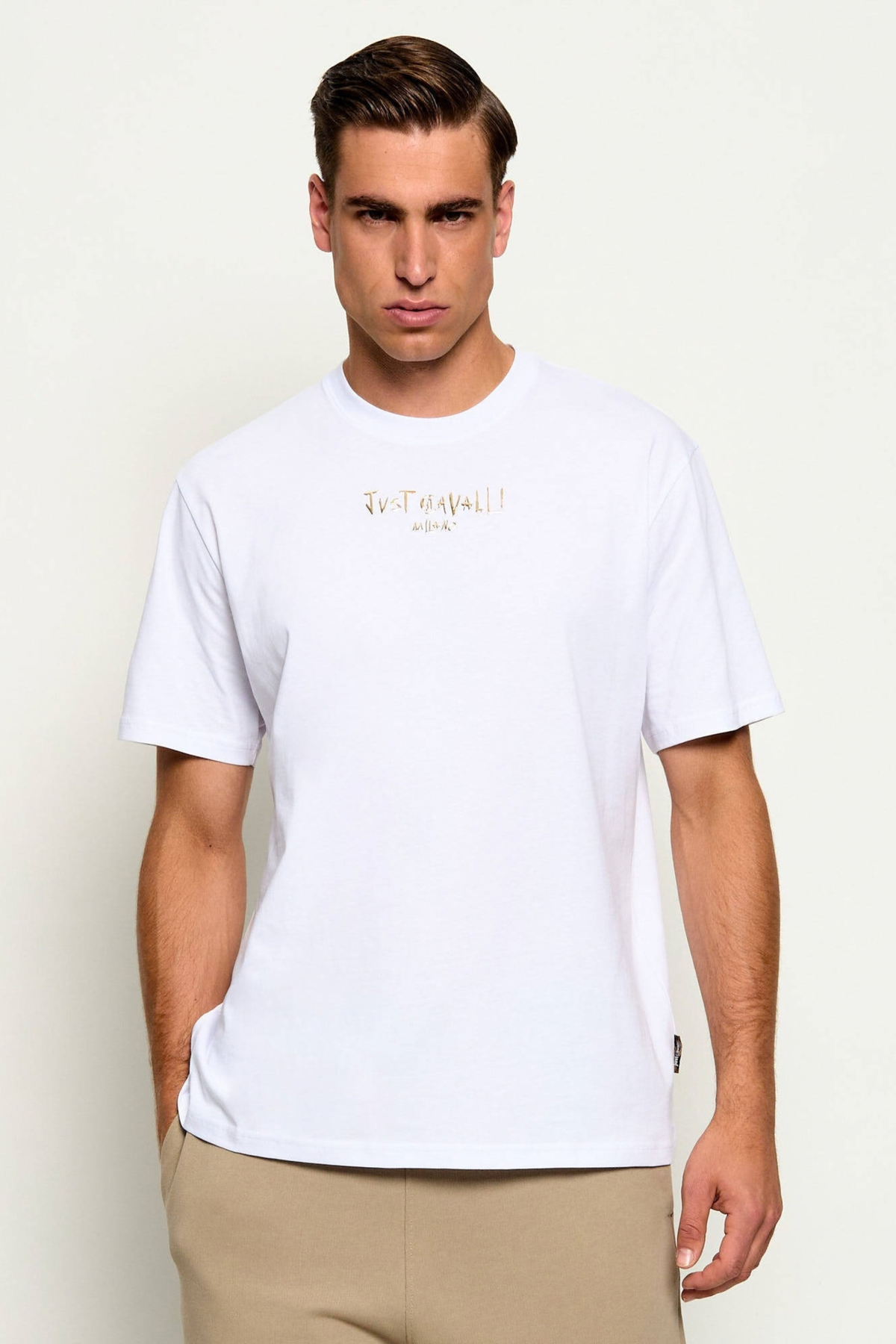 T-shirt Com Logotipo Just Cavalli Branca Just Cavalli