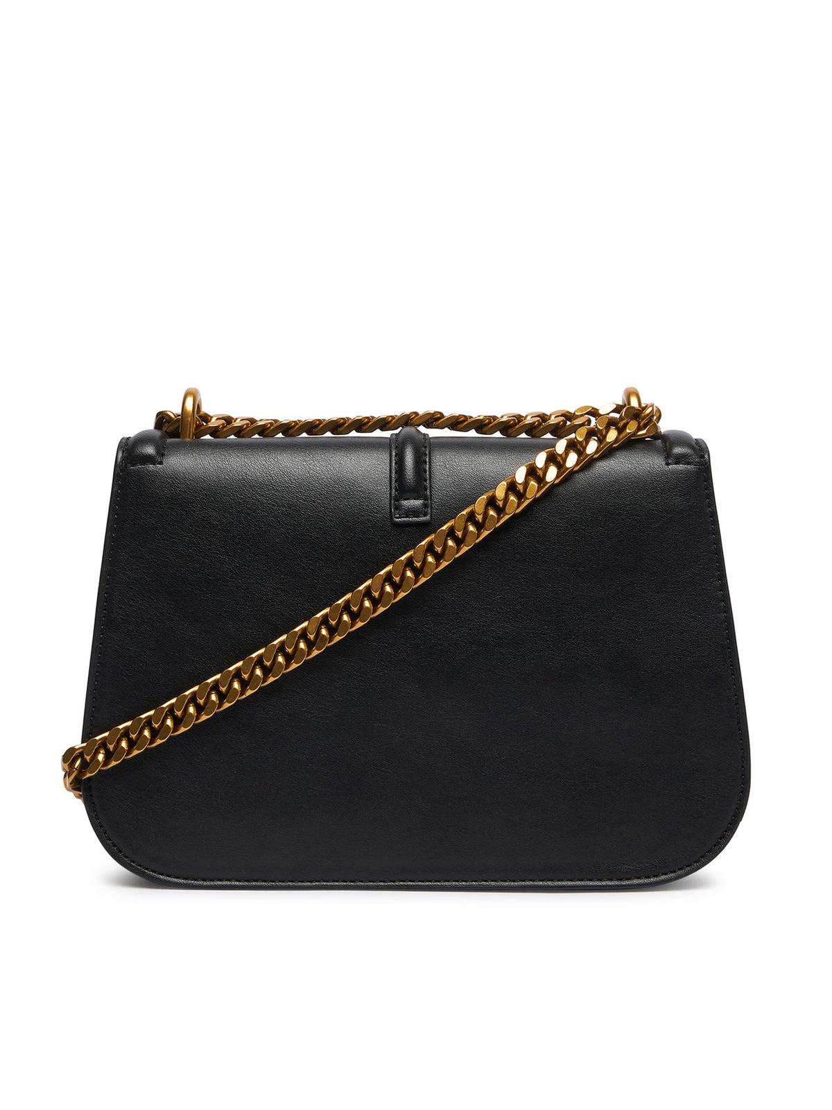 Mala de Ombro Corrente Just Cavalli Logo Preta Just Cavalli W