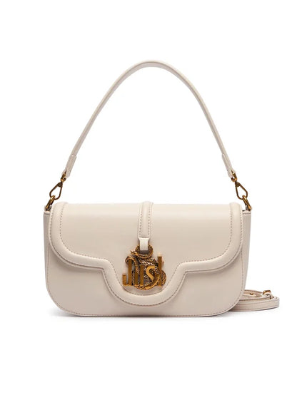 Mala Baguete Just Cavalli Logo Creme Just Cavalli W