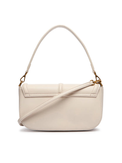 Mala Baguete Just Cavalli Logo Creme Just Cavalli W