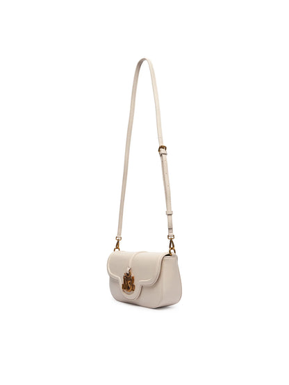 Mala Baguete Just Cavalli Logo Creme Just Cavalli W