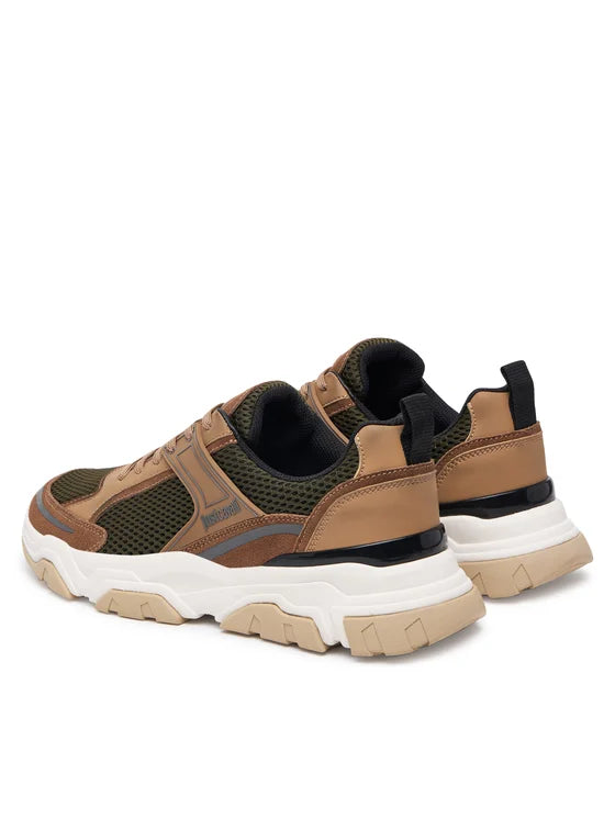 Sapatilhas Verdes e Camel Just Cavalli SS26