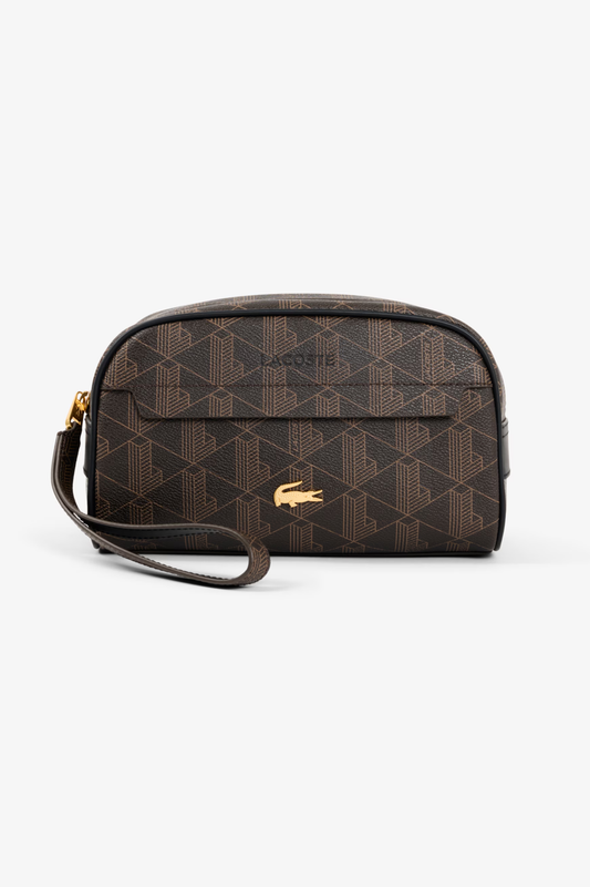 Nécessaire Castanho e Dourado Lacoste Lacoste