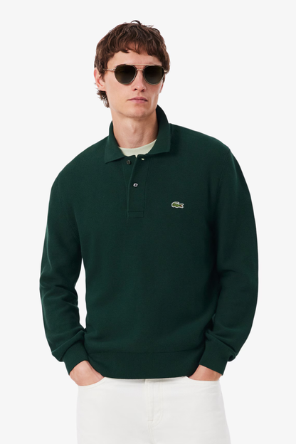 Polo de Manga Comprida Lacoste Verde Lacoste