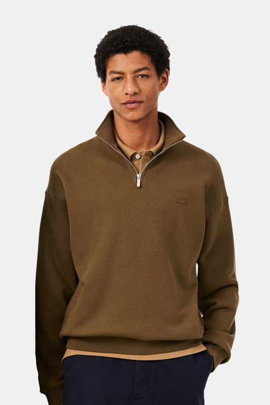 Sweatshirt de Meia-Gola Lacoste Castanho Lacoste