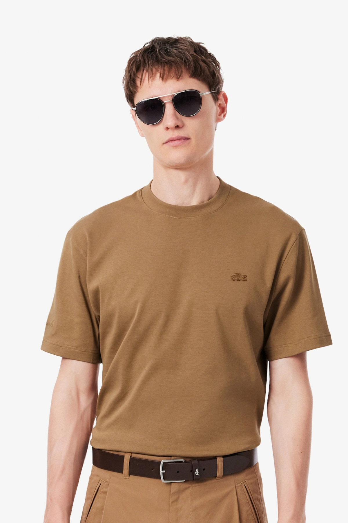 T-shirt Lacoste Castanha Lacoste